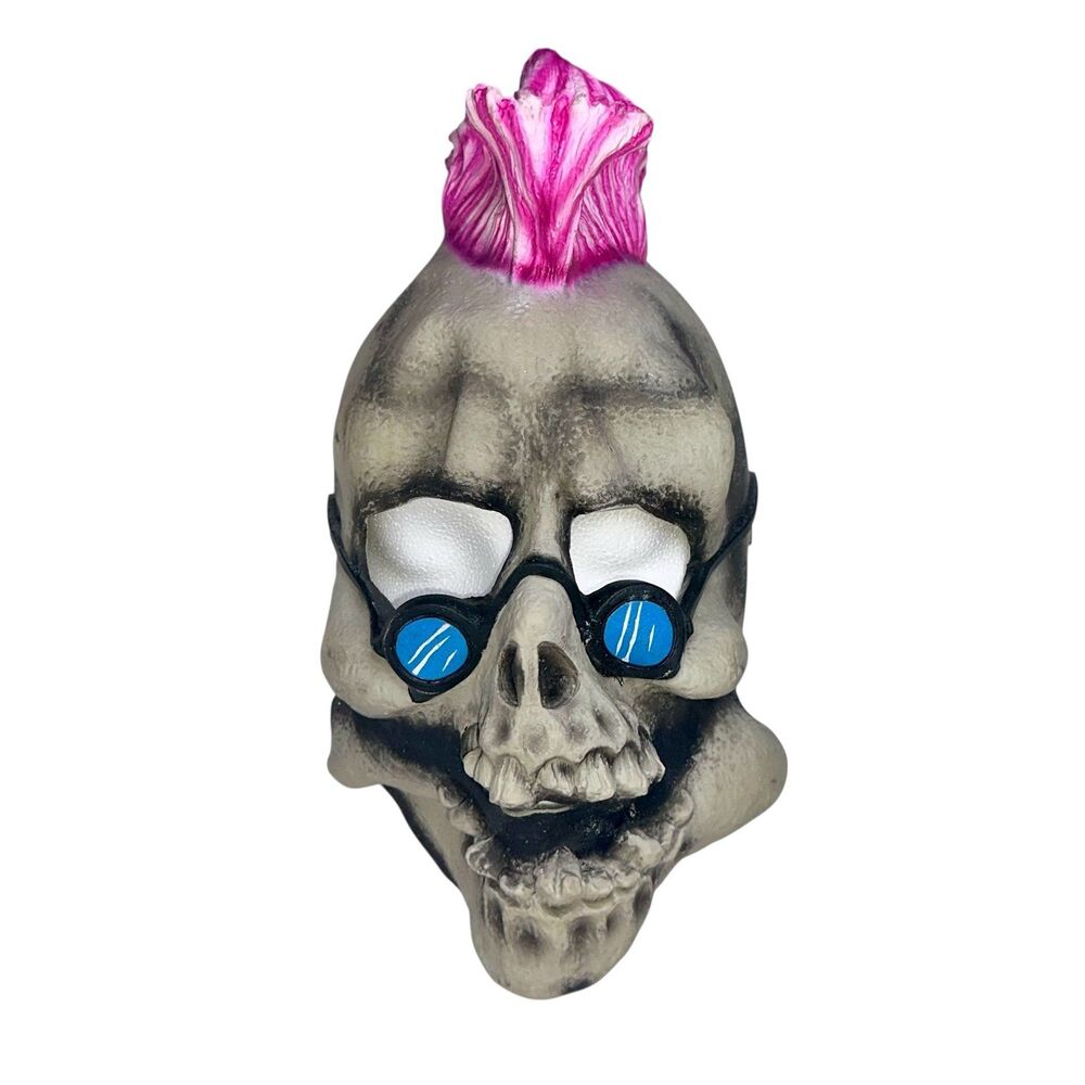 Vintage Goosebumps Curly the Skeleton Halloween Costume Mask 1996